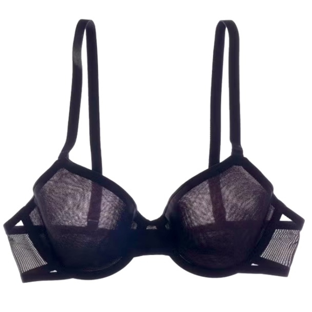New CUUP The Demi Spacer Bra in Black Airy Lightweight Underwire Padded Foam